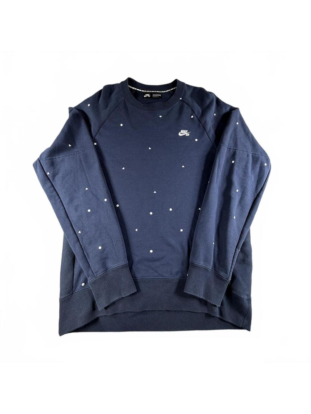 Nike Sweater Men's L Navy SB Pullover Y2K Retro Vintage
